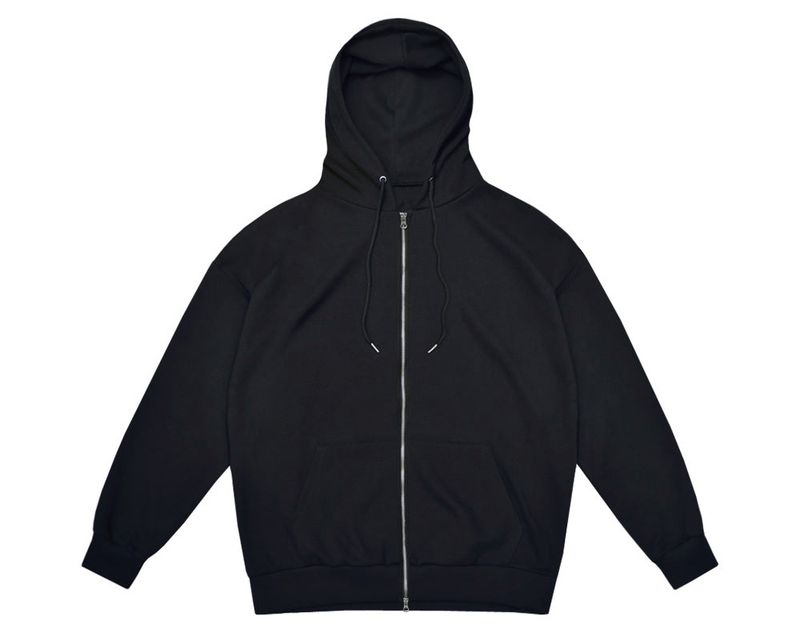 Two way hood zip up