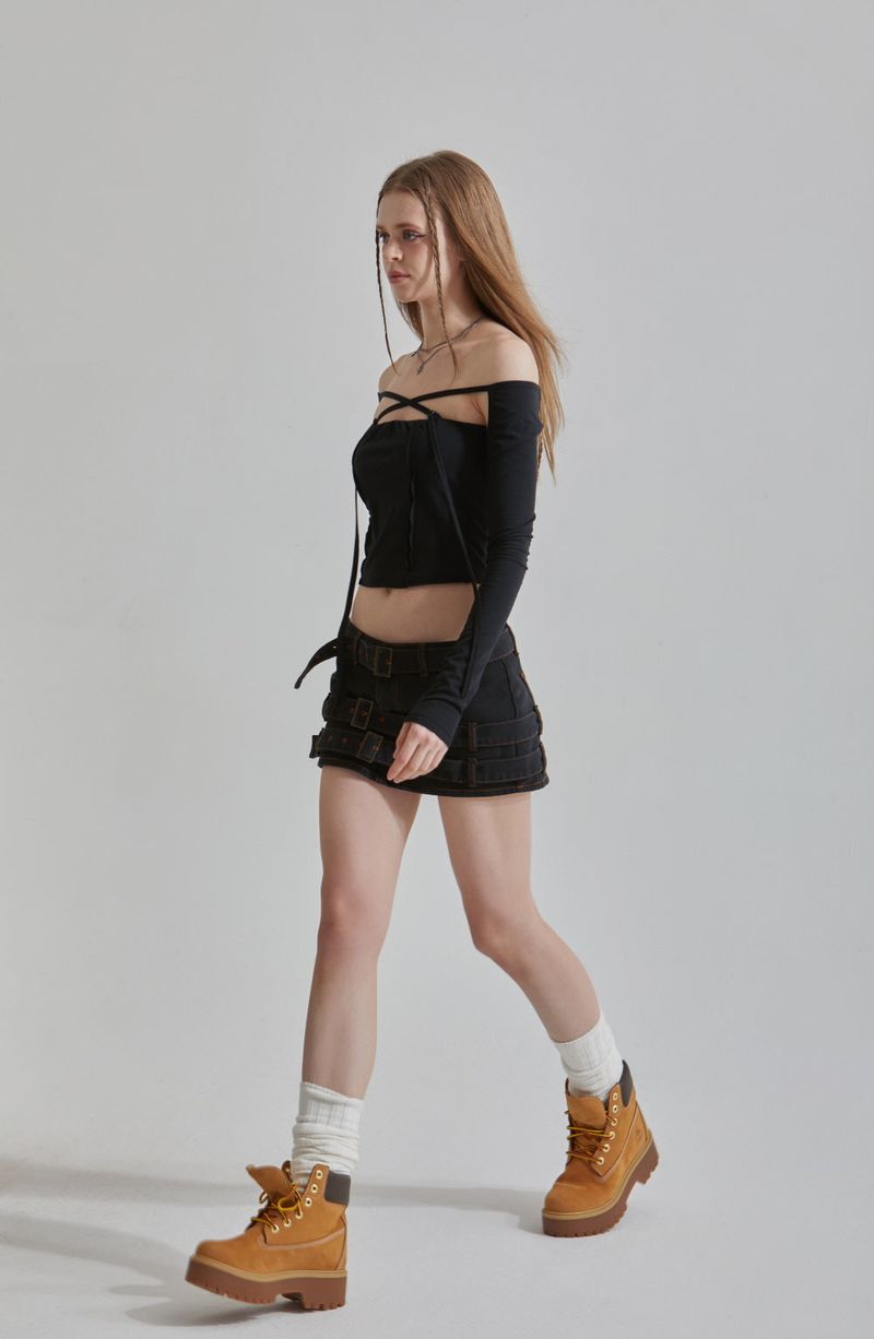 BELT MINI SKIRT