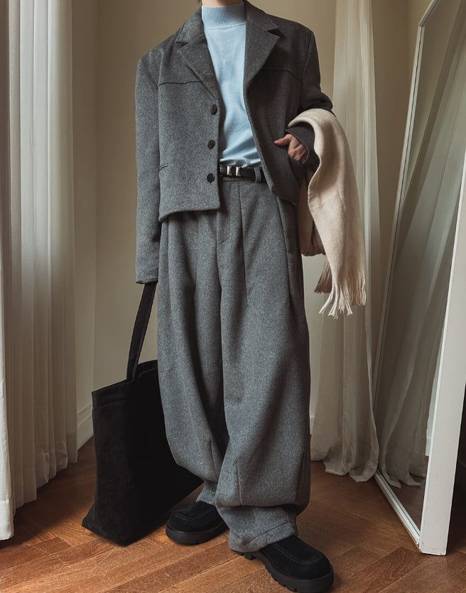 Comel Wool Balloon Slacks