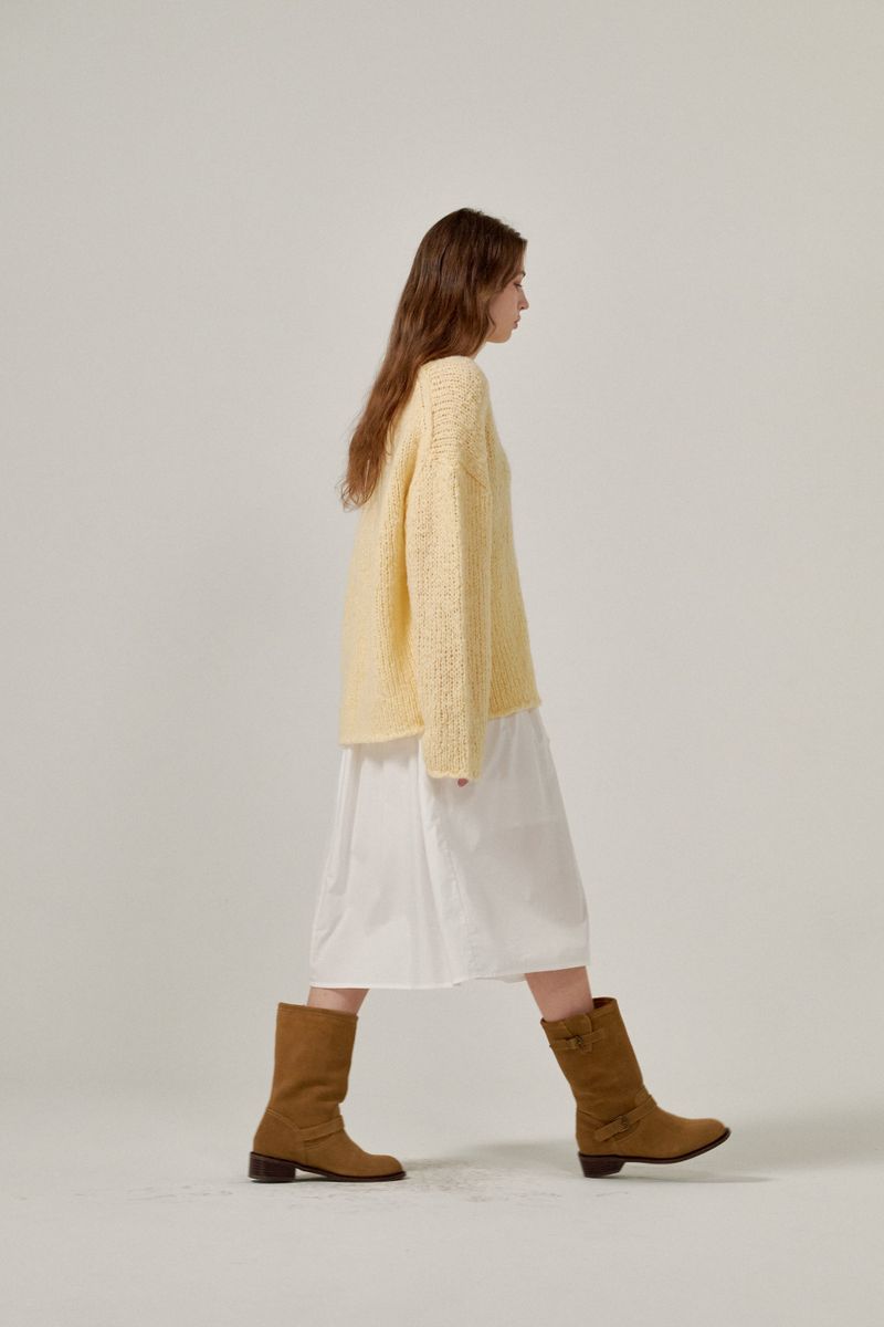 Mohair knit (Yellow)