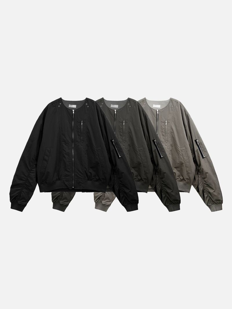  Ash MA-1 Shirring Jacket 3C