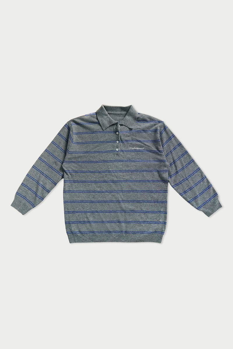 Cozit stripe knit_gray