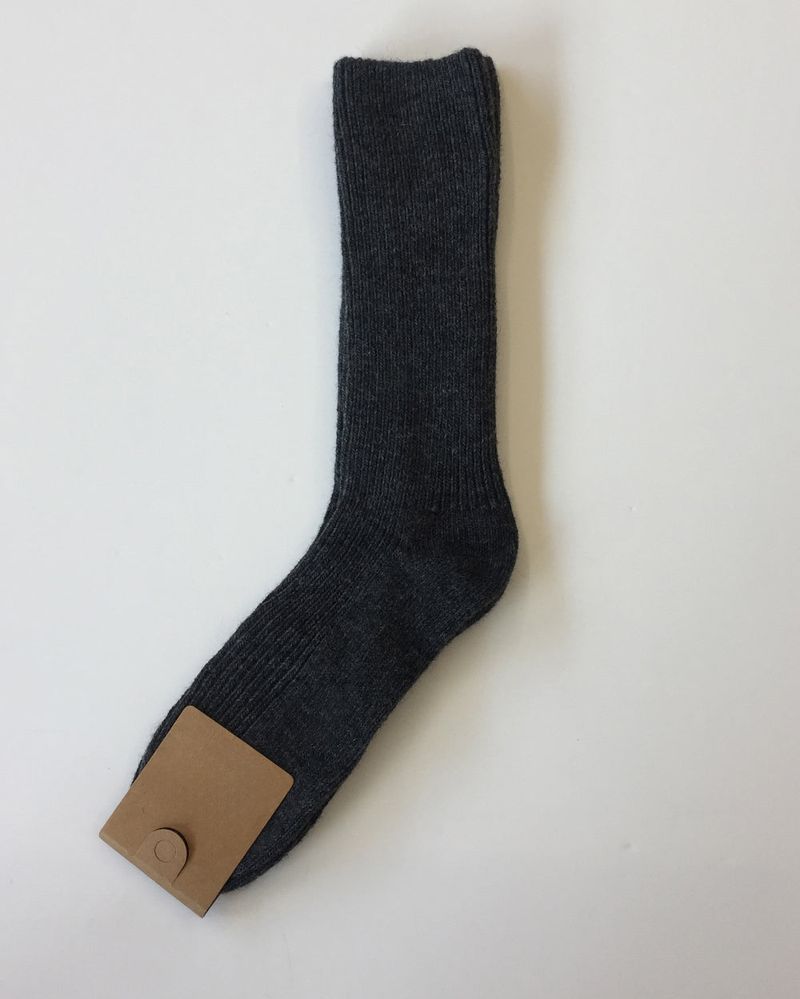 Ribbed Fine Wool Socks (4color)