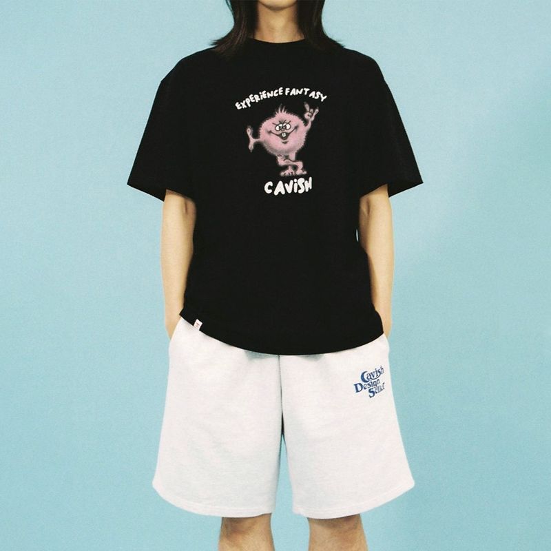 SELLER LOGO SWEAT SHORTS LIGHT GREY(CV2CMUPA01A)