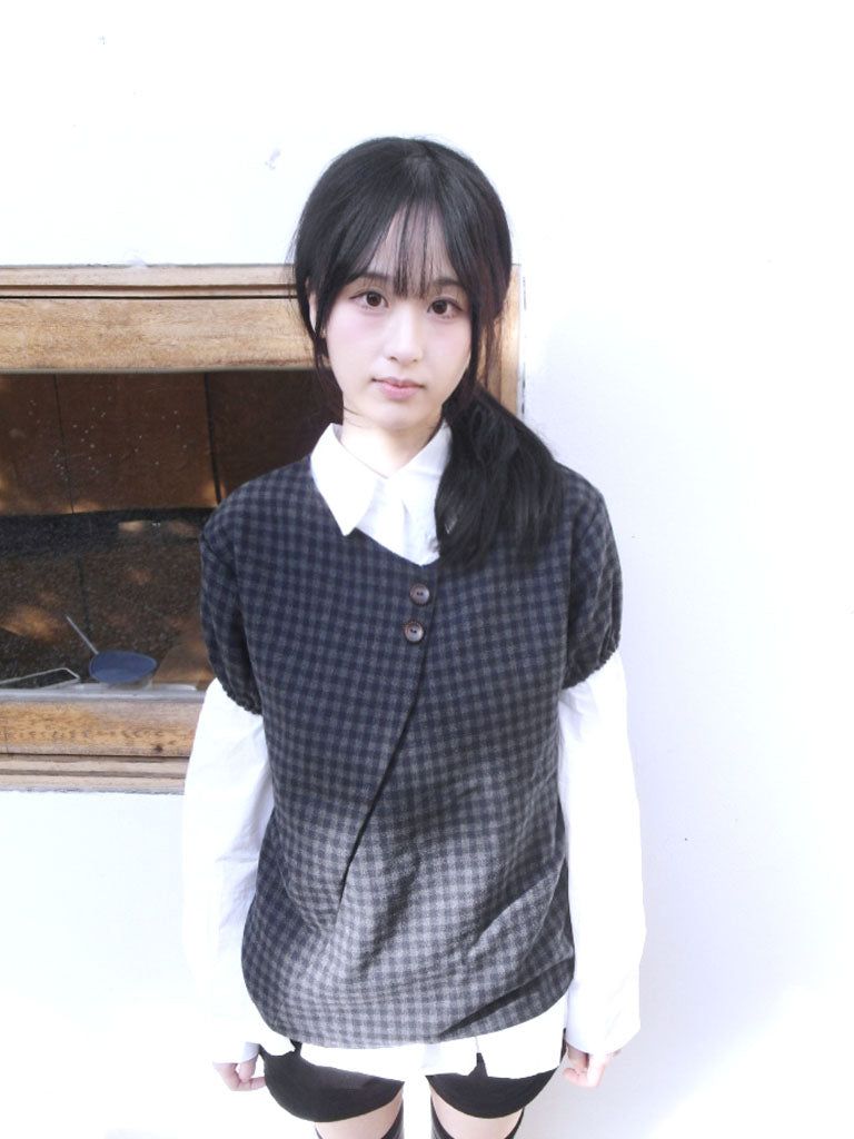 Check Layered Button Top (2colors)