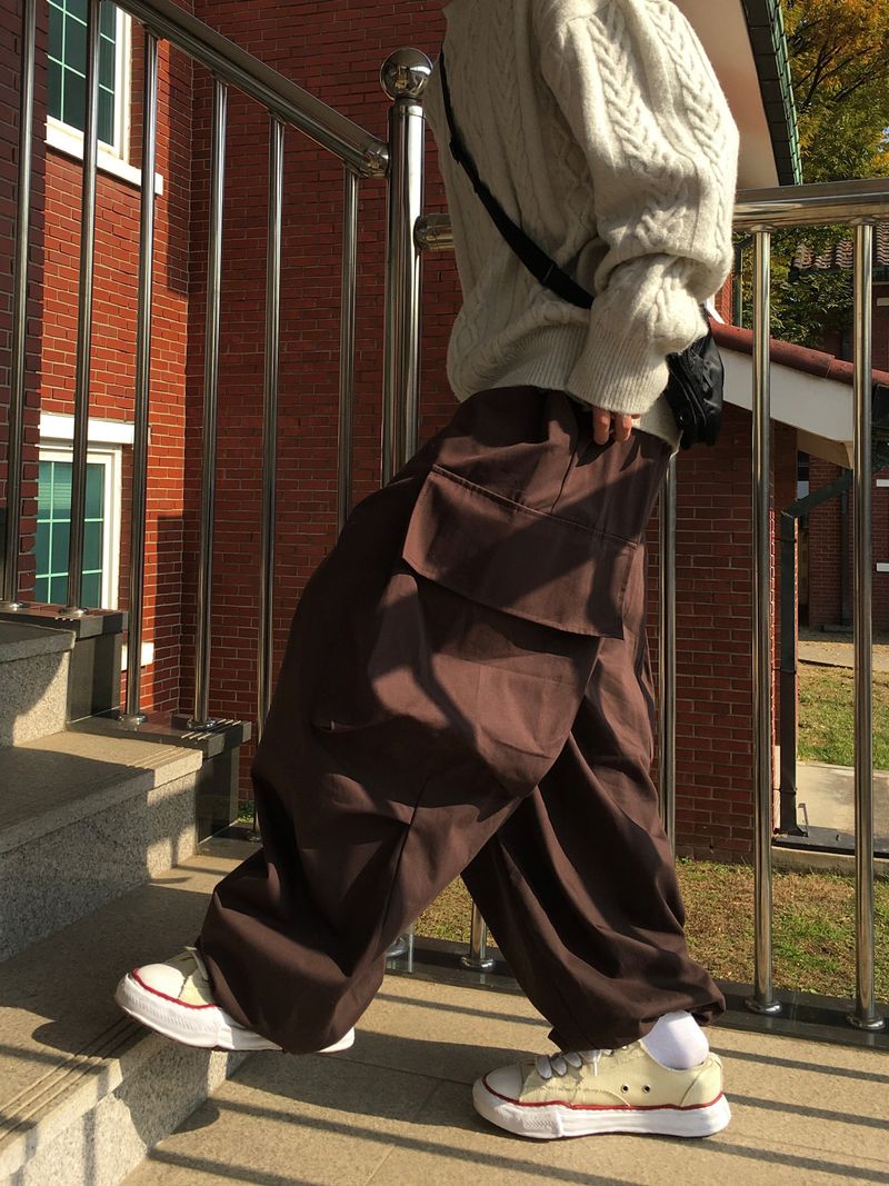 Leak Cotton Big Cargo Pants 3C