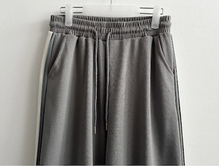 Enz Side Track Line Wide Pants