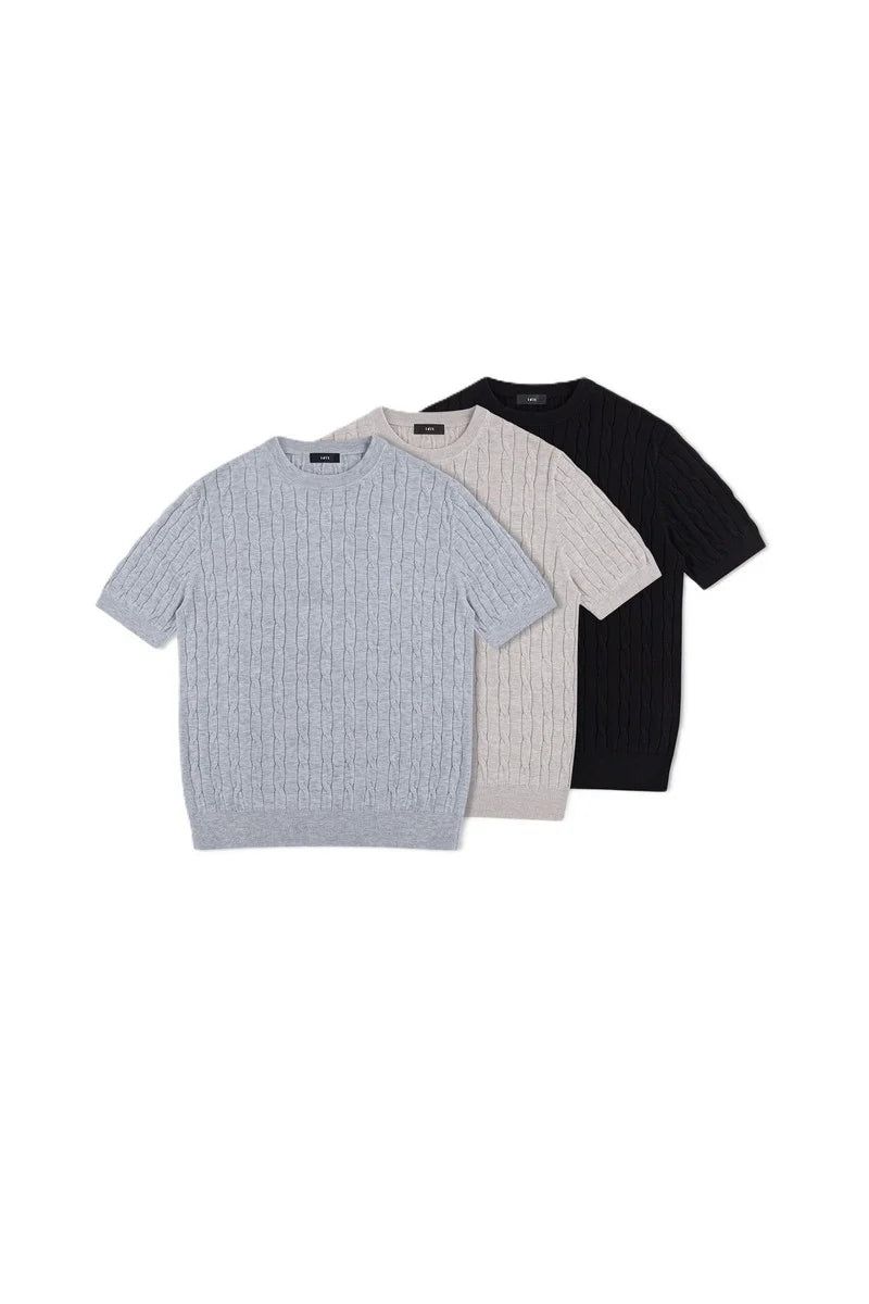 IDLT Basicsの「Cable Knit T-Shirt（Tops）」