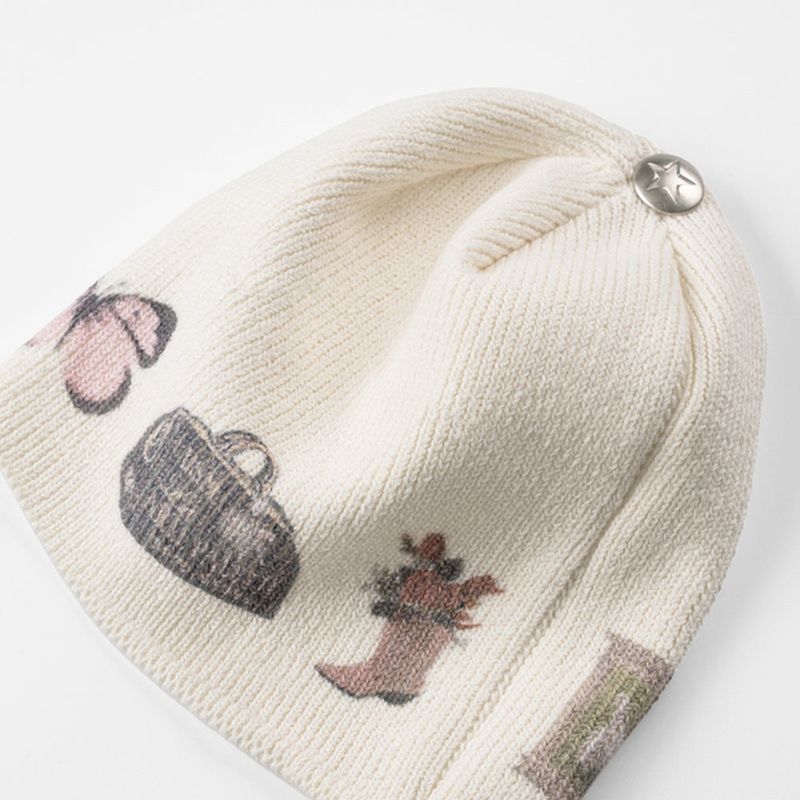 Printed Cotton Beanie