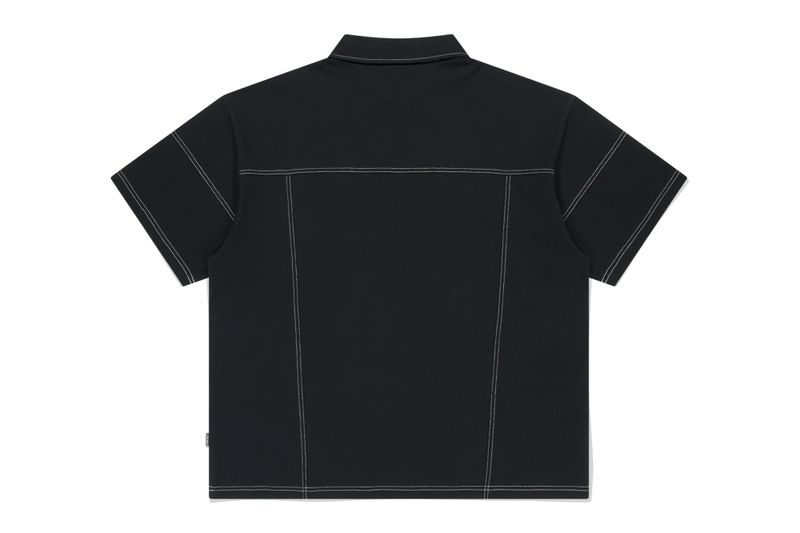 DOUBLE POCKET STITCH PIQUE SHIRT