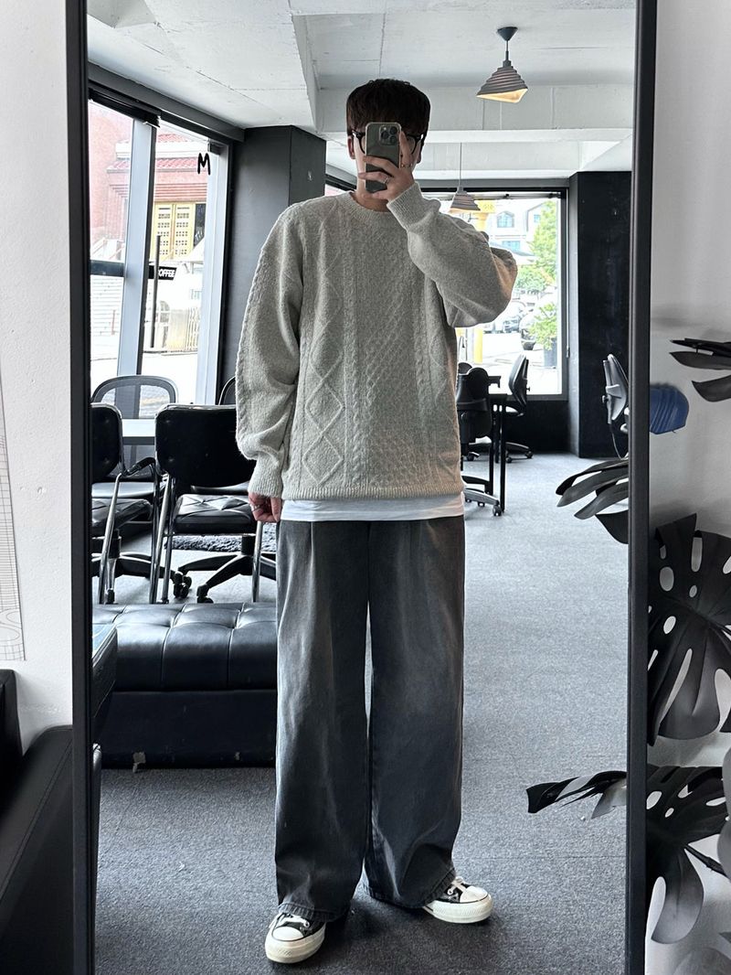 lose loosefit pattern knit
