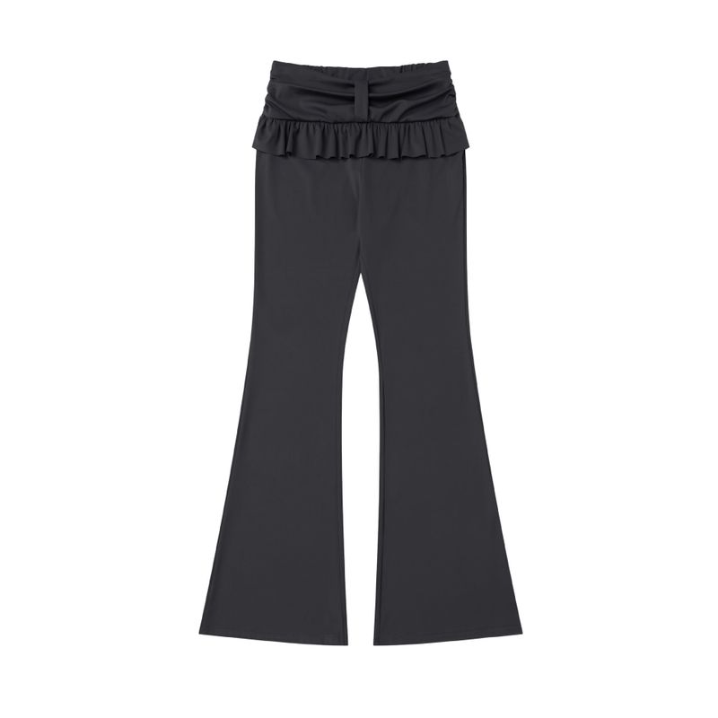 Cozy&Kitsch（コージーアンドキッチ）の「Frill Waistband Flare Slacks 232014085（Pants）」