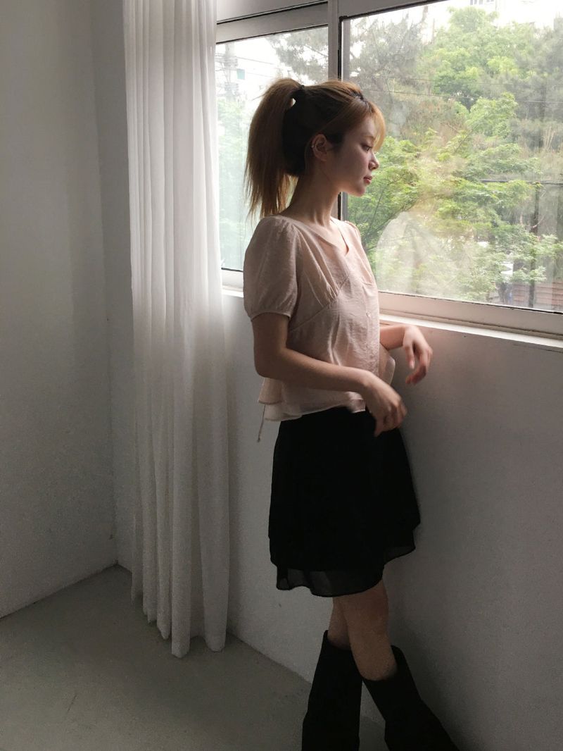 Sophie layered midi skirt