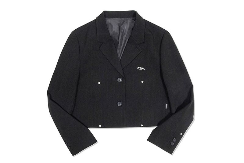 SHINING LOGO CROP BLAZER