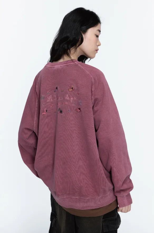 CPGN studio（コンパーニョ）の「26FW★ Bonheur Puppy Pigment Raglan Sweatshirt（Tops）」