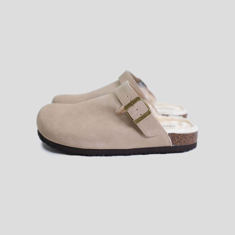 CHUBASCO CANTO FUR BACK STRAP MULE FCC2409 TAUPE