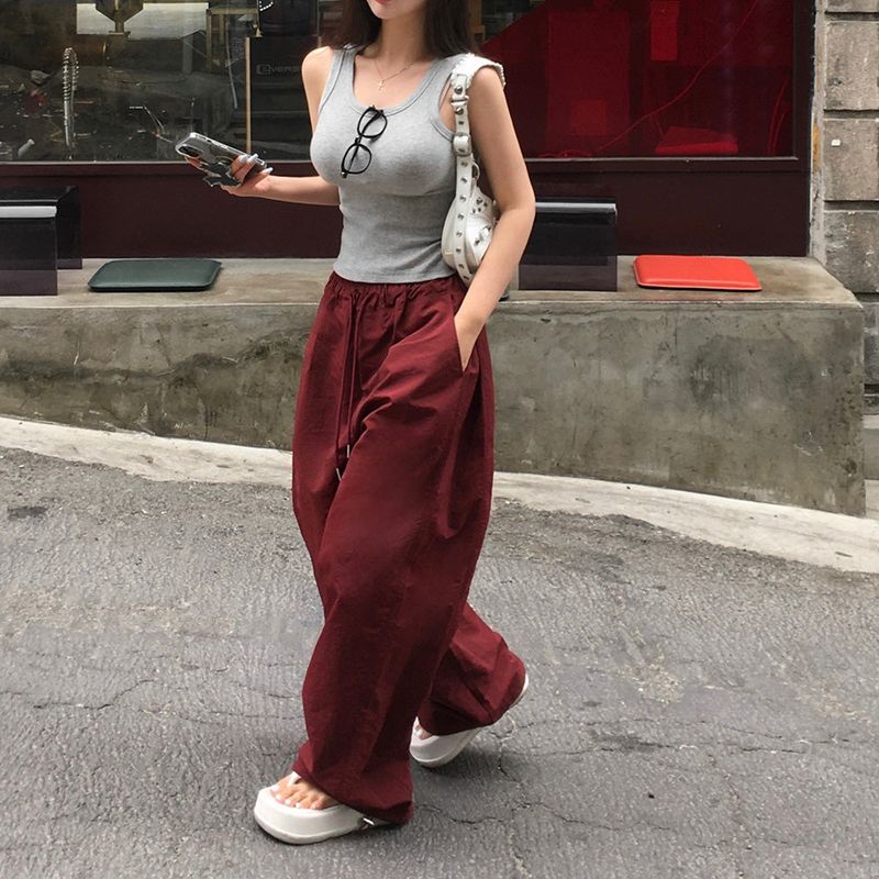 [MADE] Dump, folding nylon wide pants