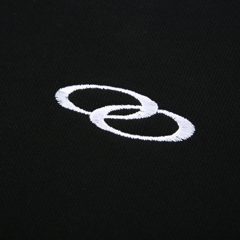 DOUBLE LOOP LOGO SLEEK SWEATSHIRT BLACK