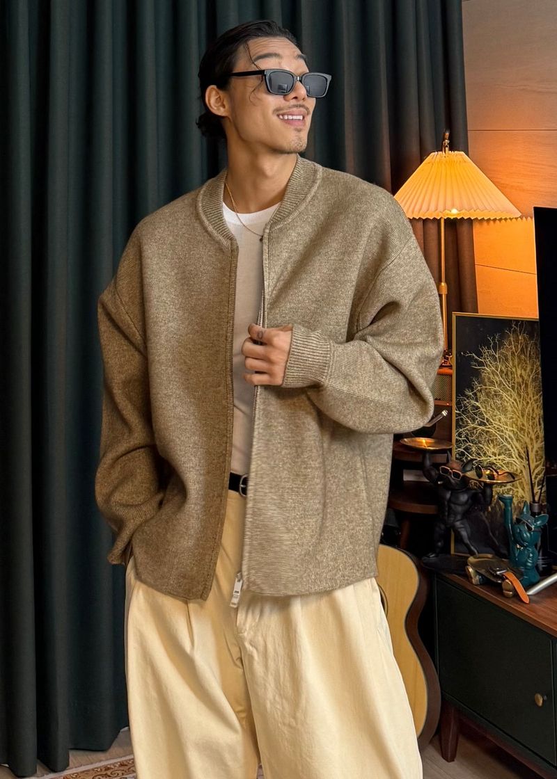 Perion Round Two-Way Cardigan 5COLOR