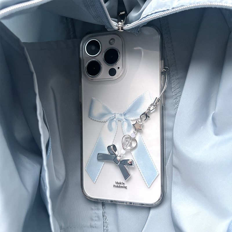 [Handmade] Star ribbon phone keyring