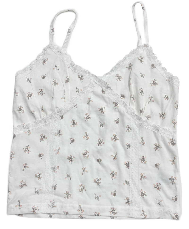 Romantic lace flower sleeveless