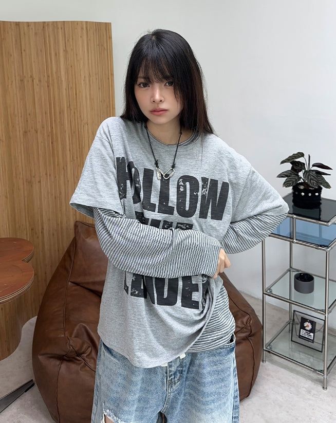 Aaron Loose Fit Striped Long Sleeve