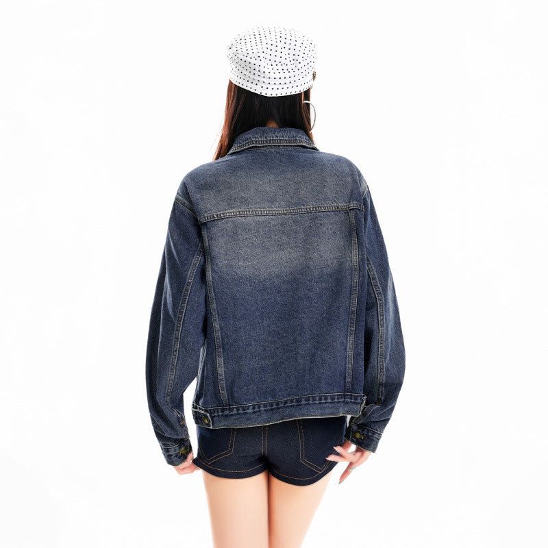 Vintage Washed Oversized Denim Jacket