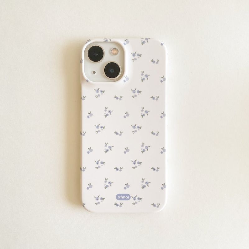 little bloom matte hard phone case