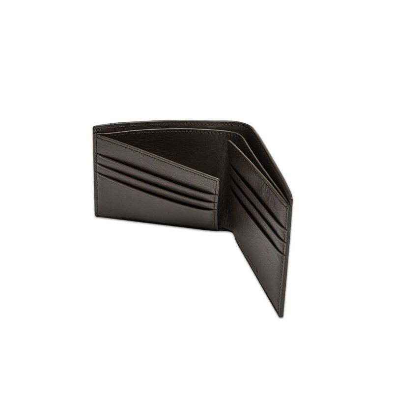 Crack Bi-fold 6CC 1/2 Wallet_Brown