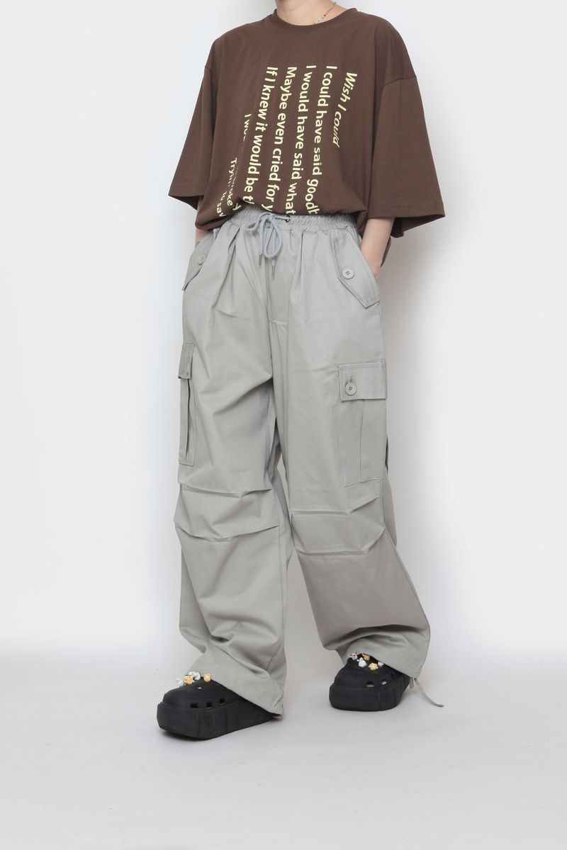 Button Pocket Cargo Pants