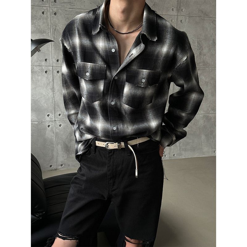 [F/W] Cutting check two pocket shirts (3color)