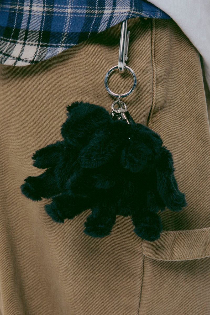 Teddy&Bunny Mini-Bag keyring_Black