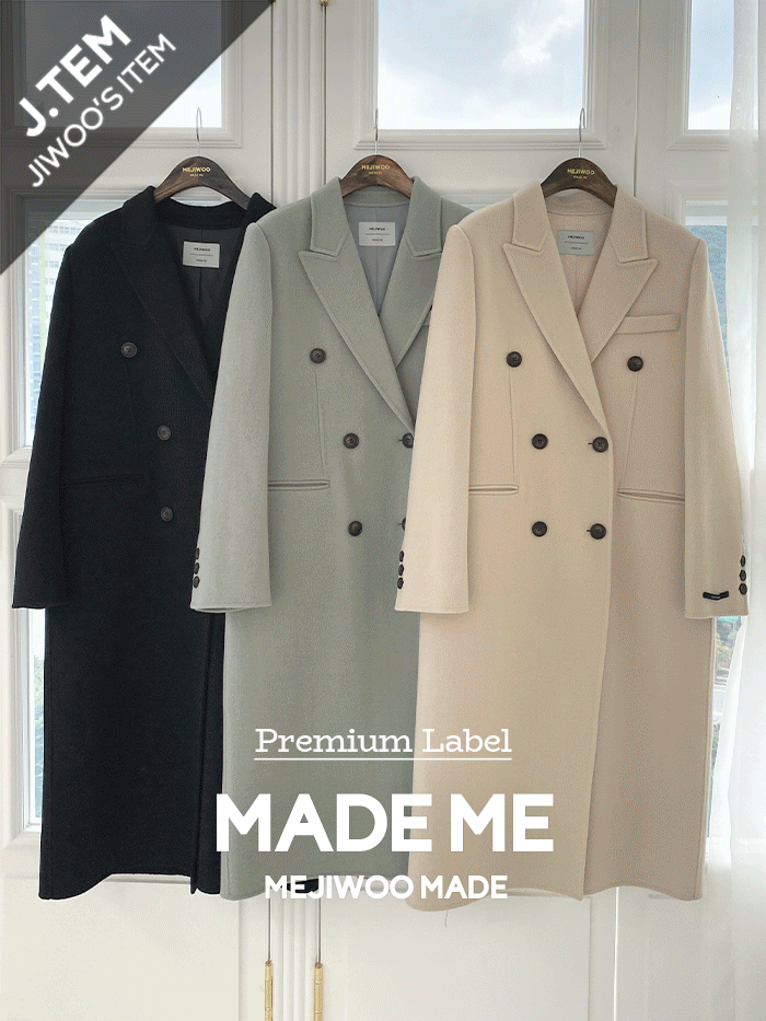 MEJIWOO（ミジウ）の「メゾンド ハンドメイド ロング コート(ウール80)（Jackets/Outerwear）」