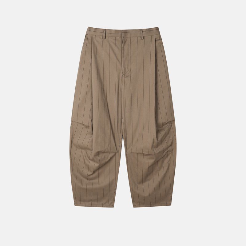 Ranne stripe pintuck curved pants