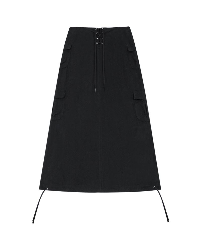 CORSET LONG CARGO LOW SK BLACK