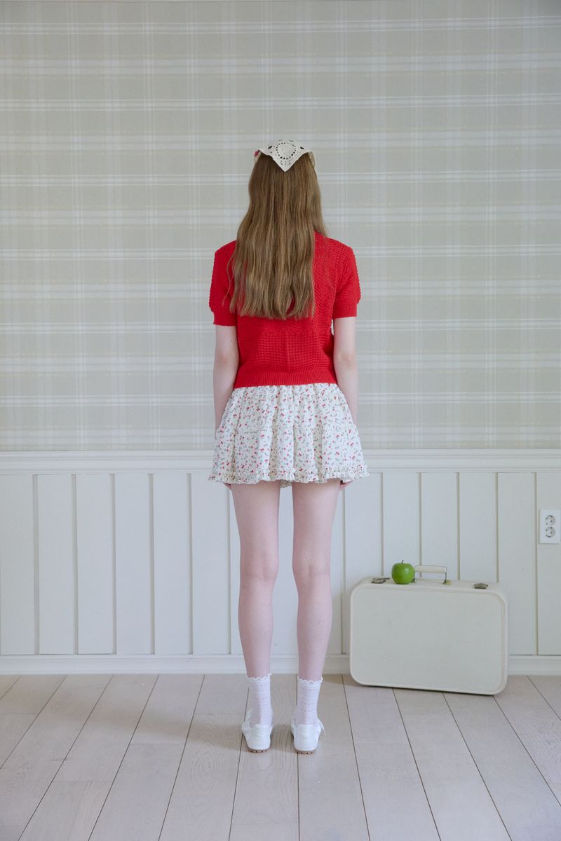 CHERRY DUMBLE MINI SKIRT