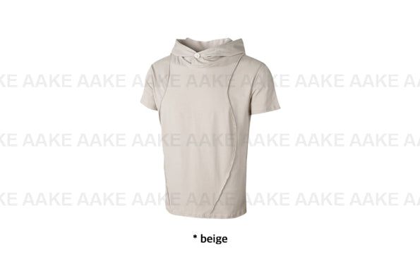 CURVE HOODED HALF TEE