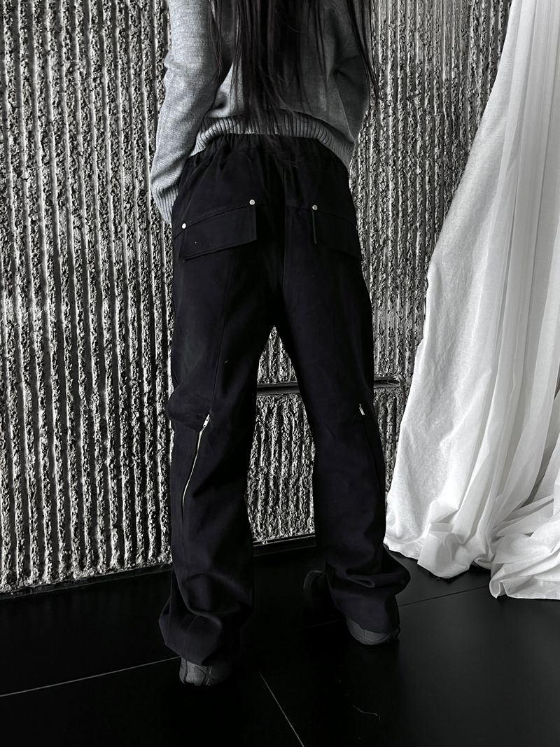dying cutting zipper pants