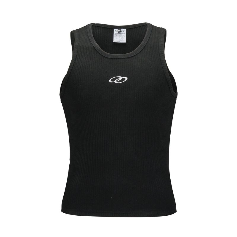 Double Loop Logo Sleeveless Black