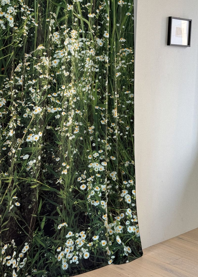 green grassy curtain