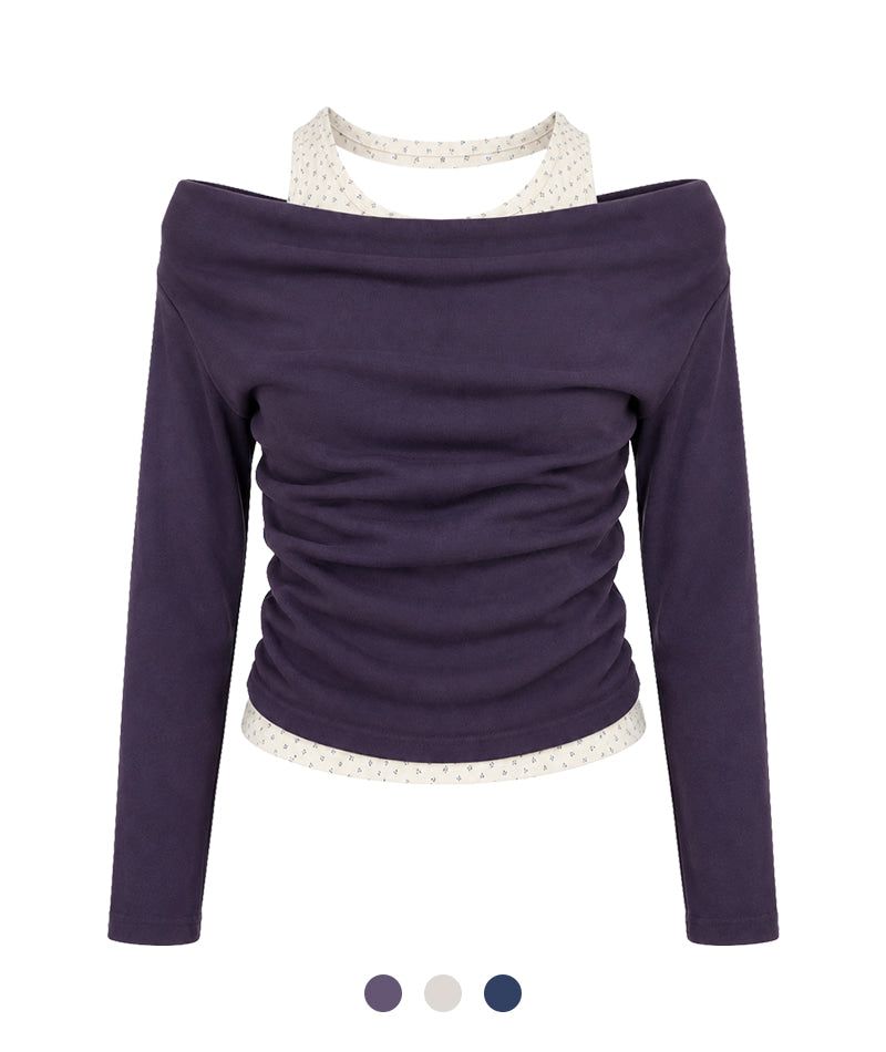 Elena Layered Off Shoulder Tee