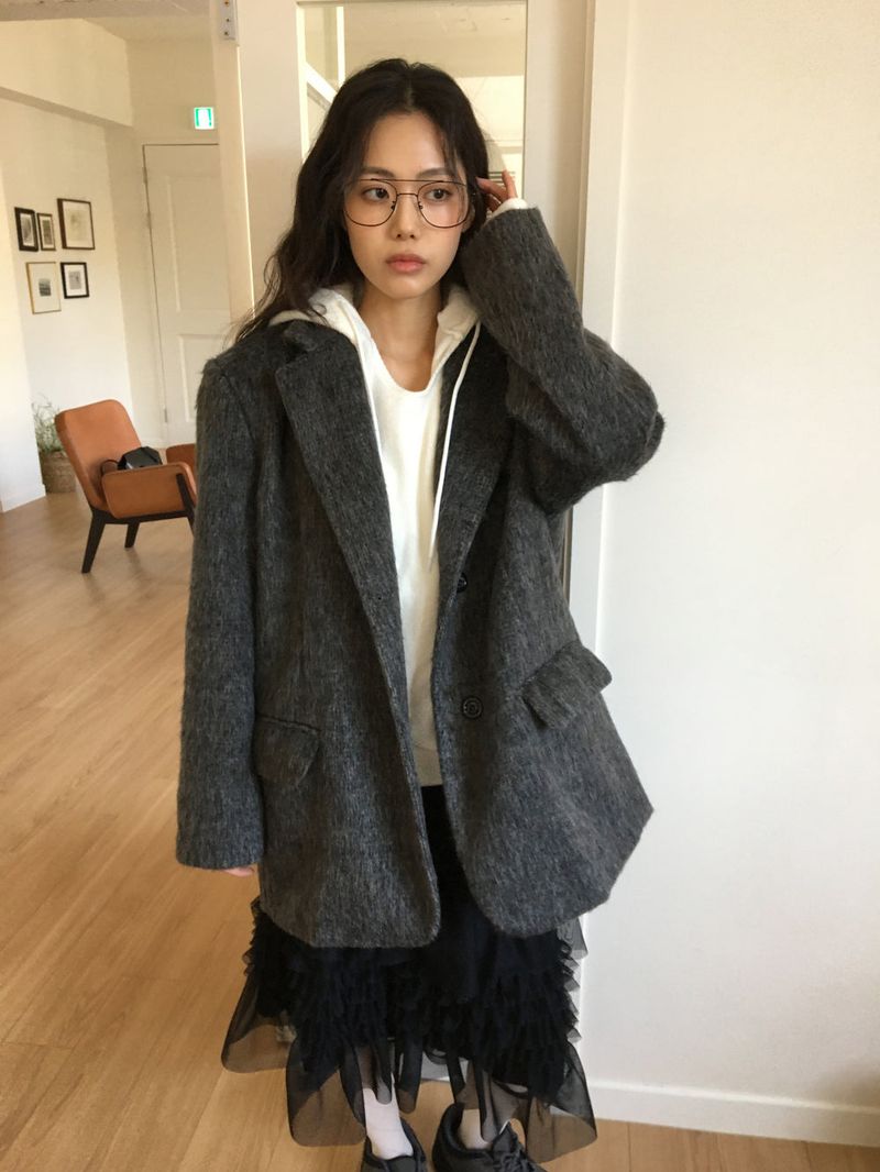 Lip Knit Hoodie (5Colors)