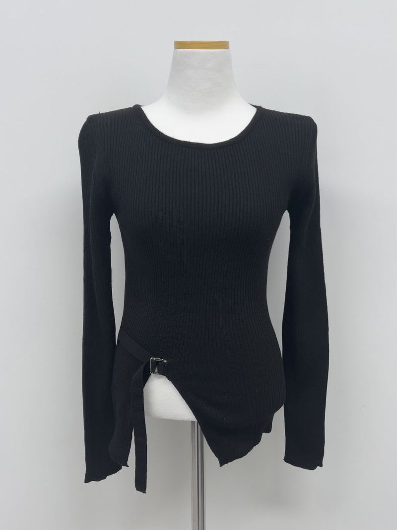 Ray Buckle Wrap Knit