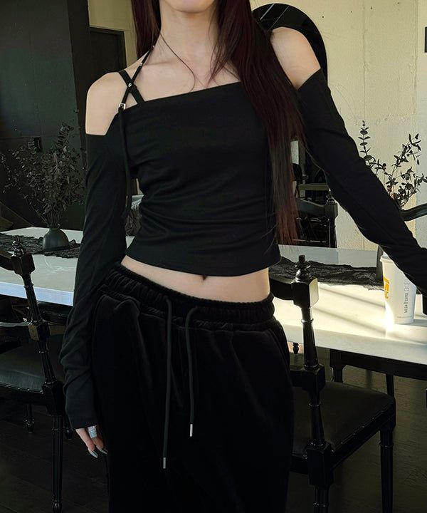 MUZESEOUL(ミューズソウル)の「Islet halter long sleeves(3color)(Tops)」