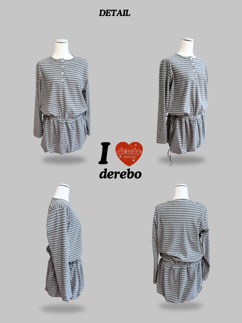 wool fleece stripe strap pumpkin dress