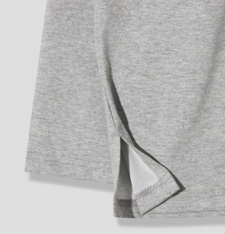 Neutral Basic U-Neck Long Sleeve T-Shirt