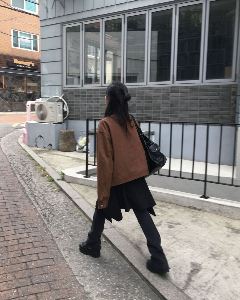 Devided suede jacket