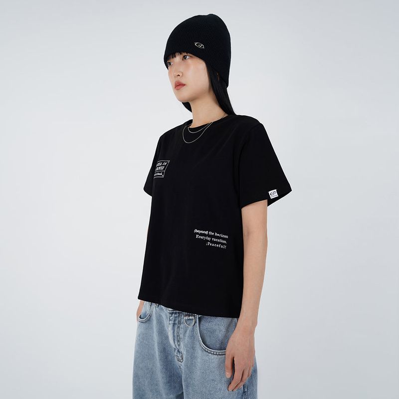 スローガンレギュラーTシャツ