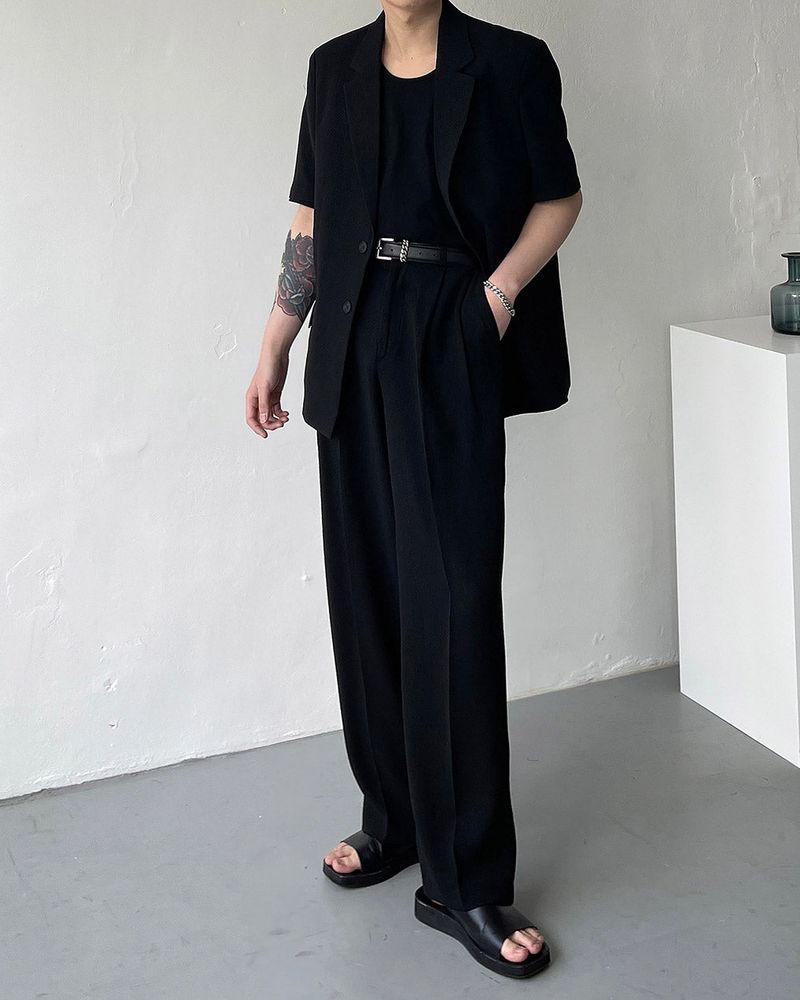 CR Slow Linen Wide Slacks (2 colors)