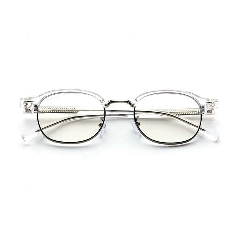 Transparent Browline Glasses Y.LAB 11 C18